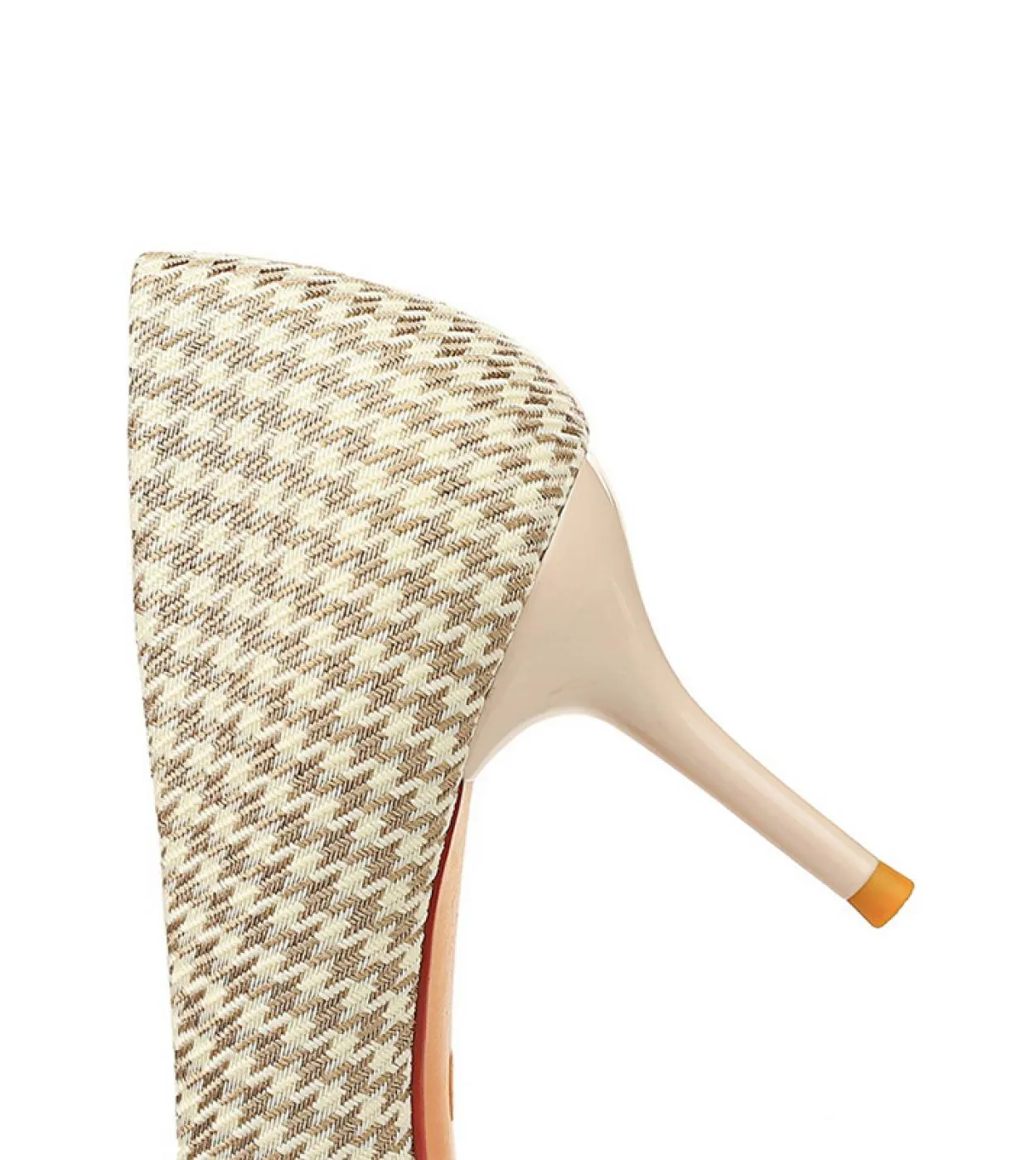 2023 Donna 75cm 95cm Tacchi alti scozzesi Décolleté carini Matrimonio Tacchi bassi medi Lady Pearl Scarpins Stiletto Event Par