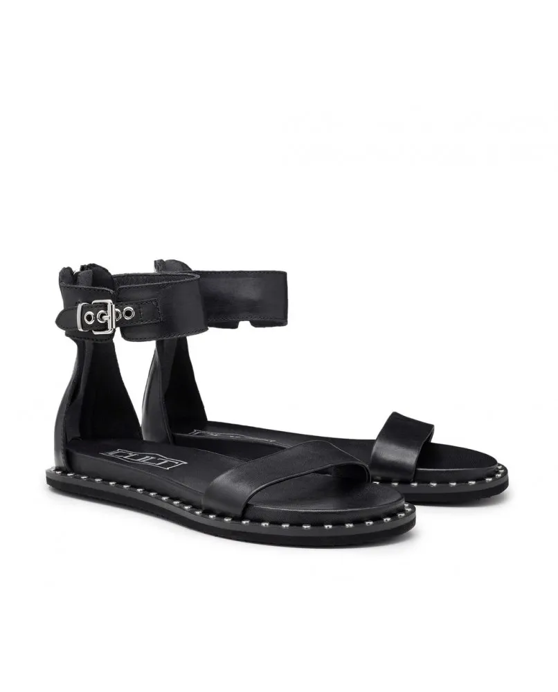 CULT ROSHELLE 3885 LOW sandali allacciati bassi pelle nero scarpe donna