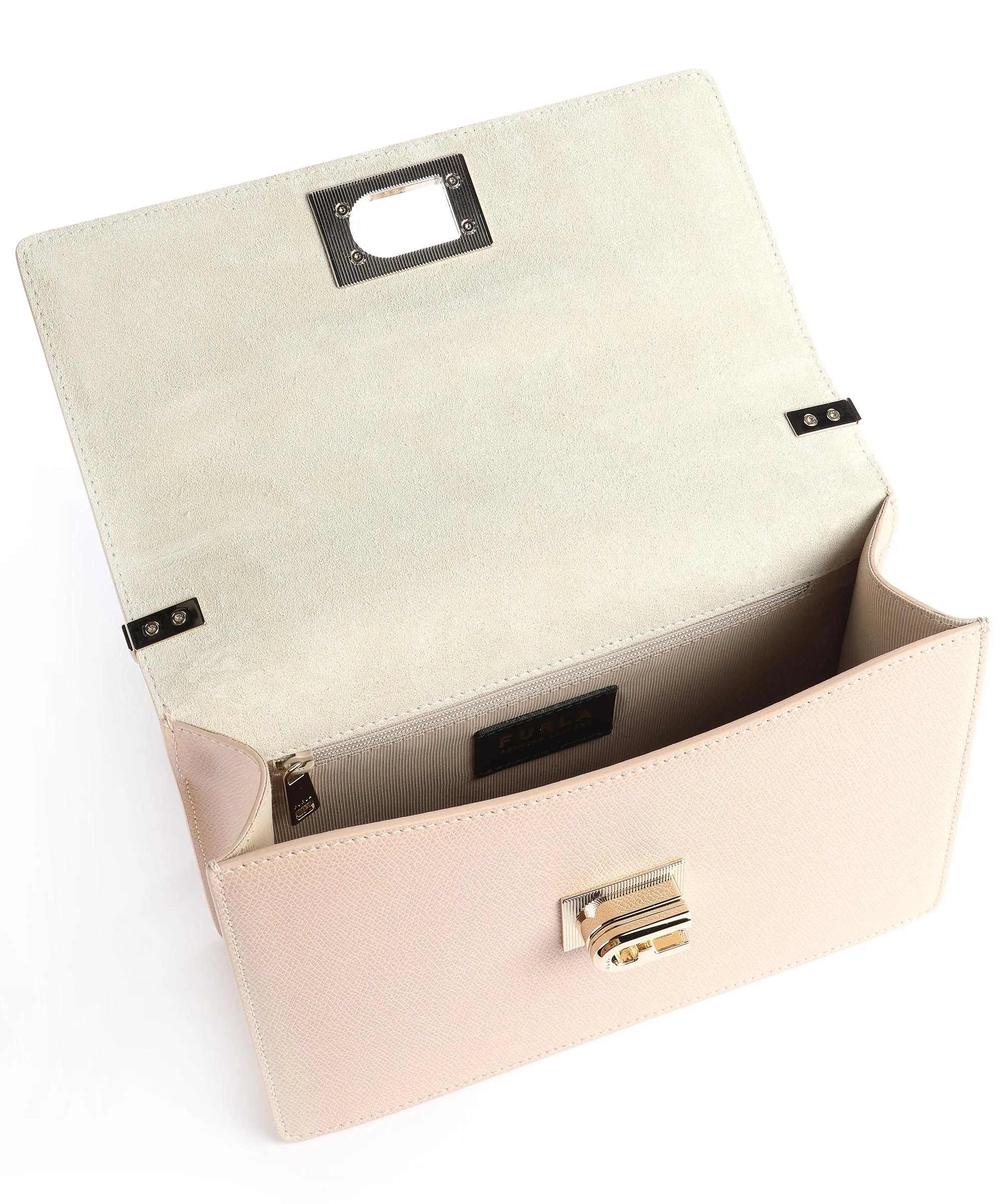  Furla 1927 S Borsa a spalla pelle granulata nude  