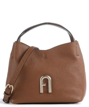  Furla Primula Mini Borsa a mano pelle granulata cognac  