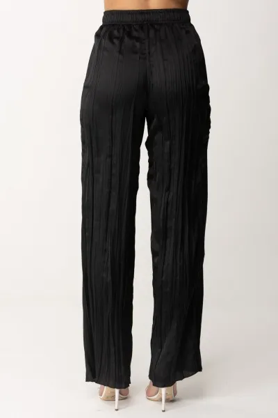 Pantaloni plissettati Nero